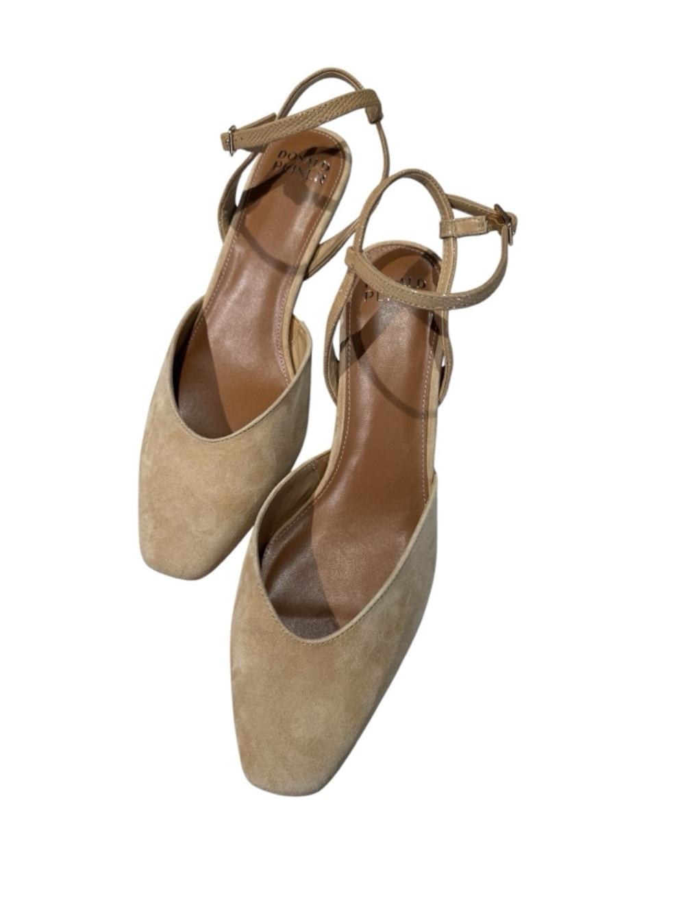 Donald Pliner Beige Suede Slingback Pump Size 10M - Picture 3 of 11
